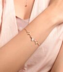 Elegant Rose Gold Bracelet (Silver)