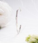 Dual Textured Kada Bracelet (Silver)