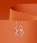 Dangling Floral Earrings (Silver)