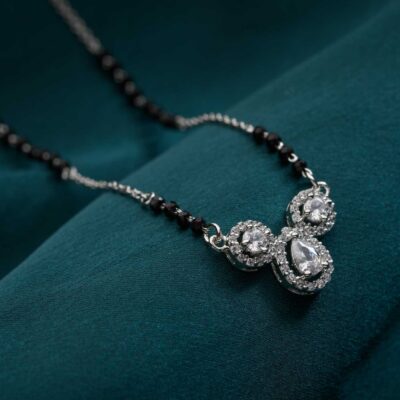 Katrina Kaif Inspired Modern Mangalsutra (Silver)