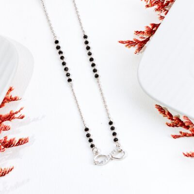 Alia Bhatt Inspired Modern Mangalsutra (Silver)