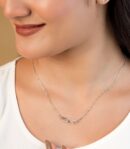 Sleek Infinity Necklace (Silver)