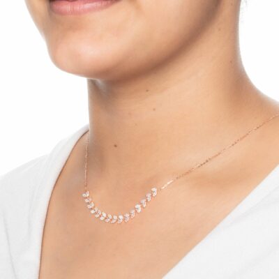 Garland Of Leaves Necklace (Silver)