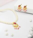 Silver Moti Necklace SET