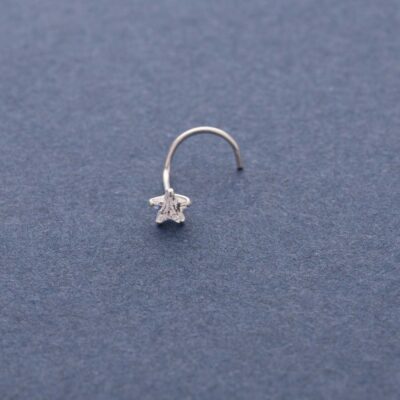 Silver Star Nose Pin