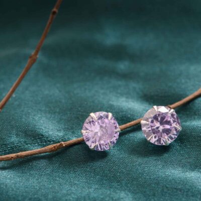 Lavender Round Tops (Silver)