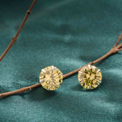 Olive Green Round Tops (Silver)