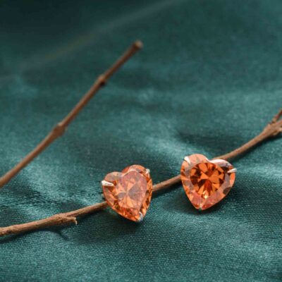 Saffron Heart Tops (Silver)