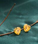 Yellow Heart Tops (Silver)