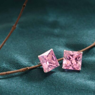 Pink Square Tops (Silver)