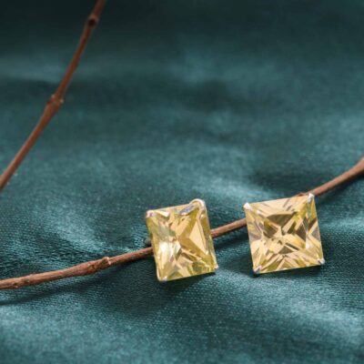 Olive Green Square Tops (Silver)