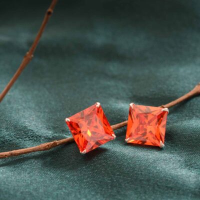 Orange Square Tops (Silver)